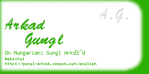 arkad gungl business card